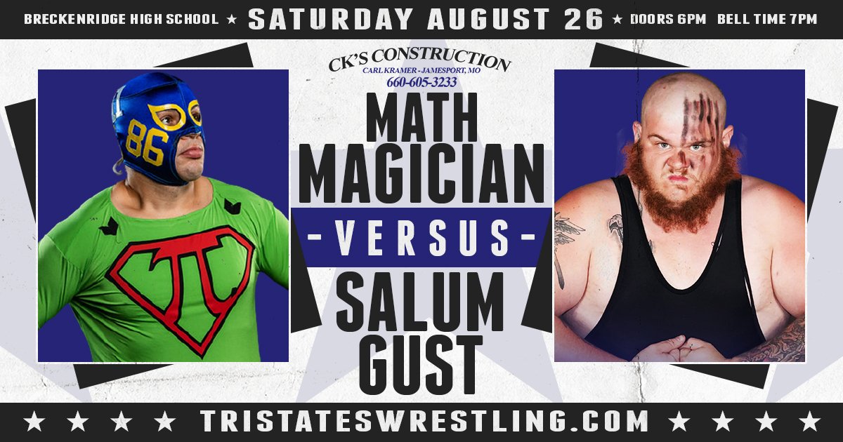 August 26
Breckenridge Missouri

Bulldog Brawl!

Support the Against All Odds Animal Rescue, and enjoy a family friendly night out on a budget thanks to Hamilton bank!Bank!!

buytickets.at/tristateswrest…