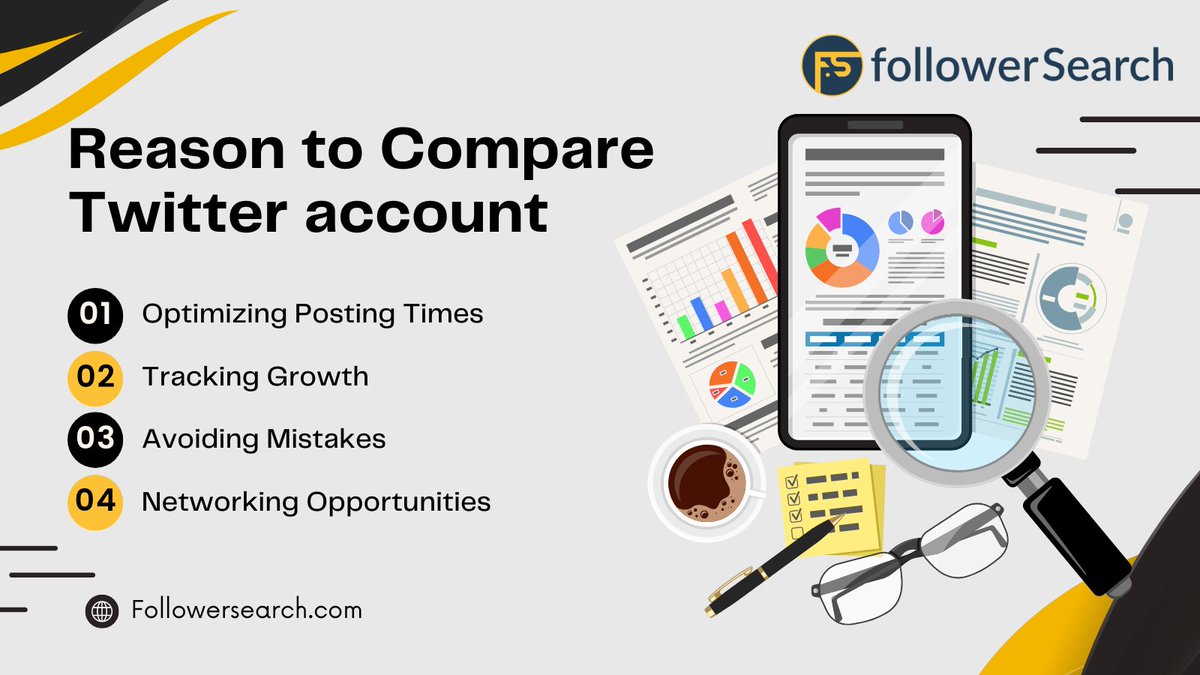 SearchFollower's tweet image. Comparing #twitter account isn&apos;t about copying; it&apos;s about learning, adapting, and growth.
Compare twitter account with #Followersearch

#twittermarketing #digitalmarketing #OnlineMarketing