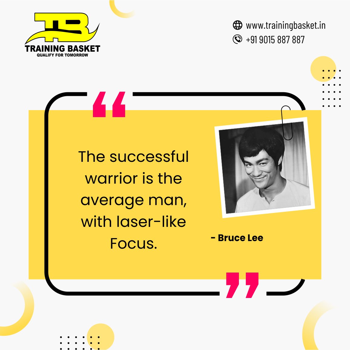 Trainingbasket's tweet photo. Focus is the Key to unlocking the door of Success! 🎯🏆
#MondayMotivation 😇

Explore our website to become Successful: https://t.co/1JkwYZqhWZ 🎯

#HardikPandya #StockMarket #ISRO #Gaddar #ElvishYadav𓃵 #कल_भारत_बंद_है #TrainAccident #FriendshipDay #NationalHandloomDay https://t.co/wMIvPQr4iK