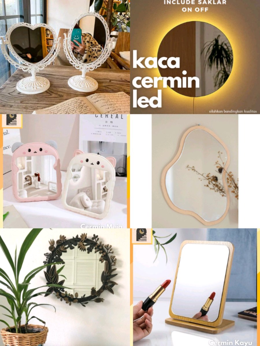 fhaaradina's tweet photo. 𓊆♡︎𓊇 •°  Rekomendasi Cermin Aesthetic ⁺◟໒꒱.∘

 a thread— https://t.co/8C74wjn0Za