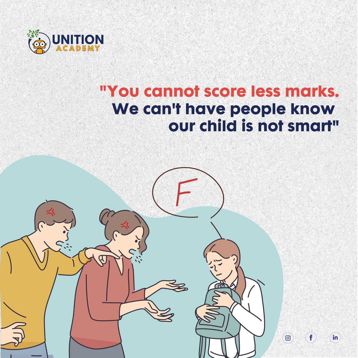 Don't let grades define your child's worth. Embrace their individuality and limitless potential.

Follow us for more details <a href="/Unitionacademy/">Unition Academy</a> 

Contact for more details - 93074 71325

Visit our YouTube channel to know more- youtube.com/@unitionacademy

#unitionacademy #parenting