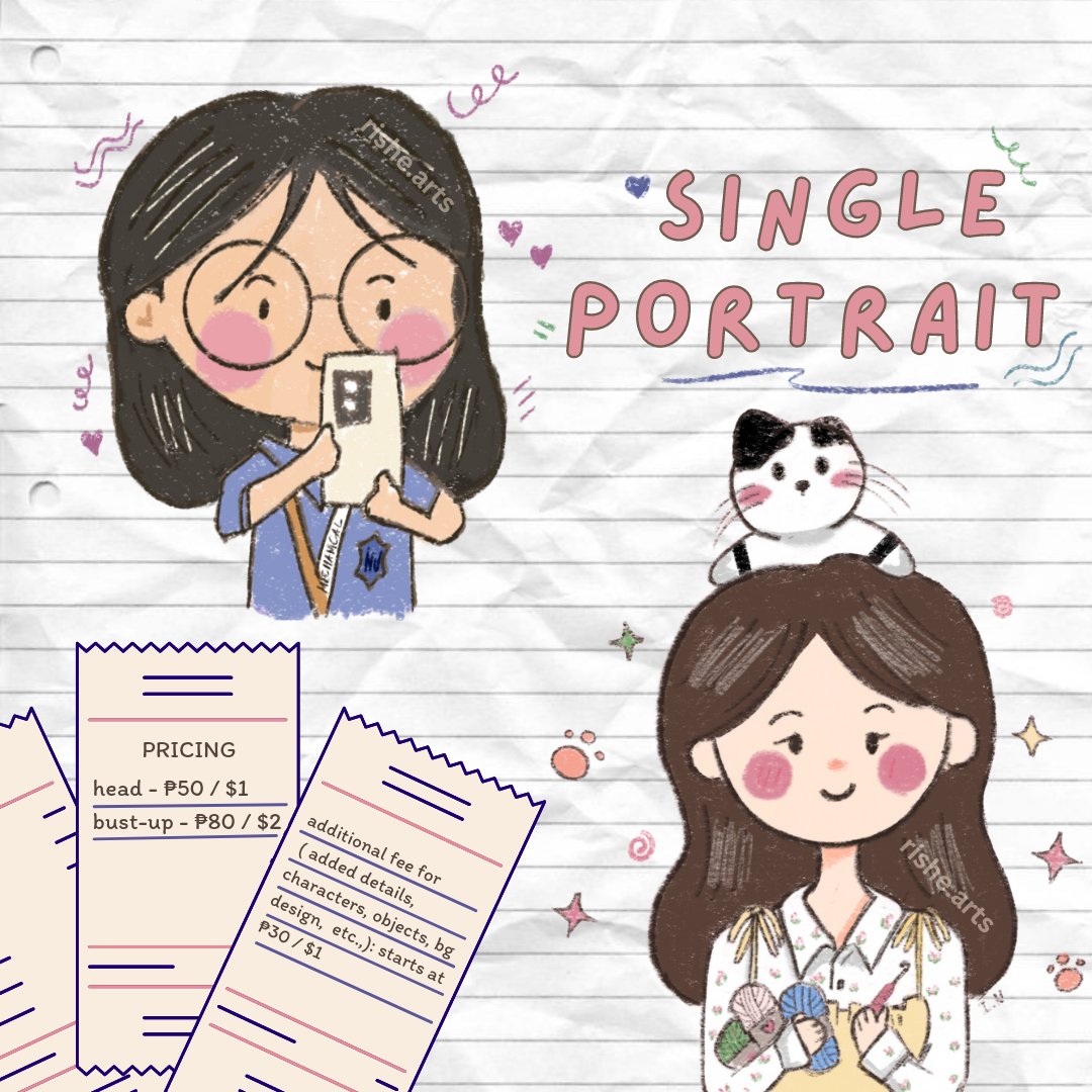 reeshearts_'s tweet photo. - ꒰ welcome to @reesheart_'s galore .ᐟ ꒱

hello, artsy people! my name is reesh, and i'm now open for art commissions. read my sheets below for more info ♡ #artph #arttwt https://t.co/WP4j3V8C0v