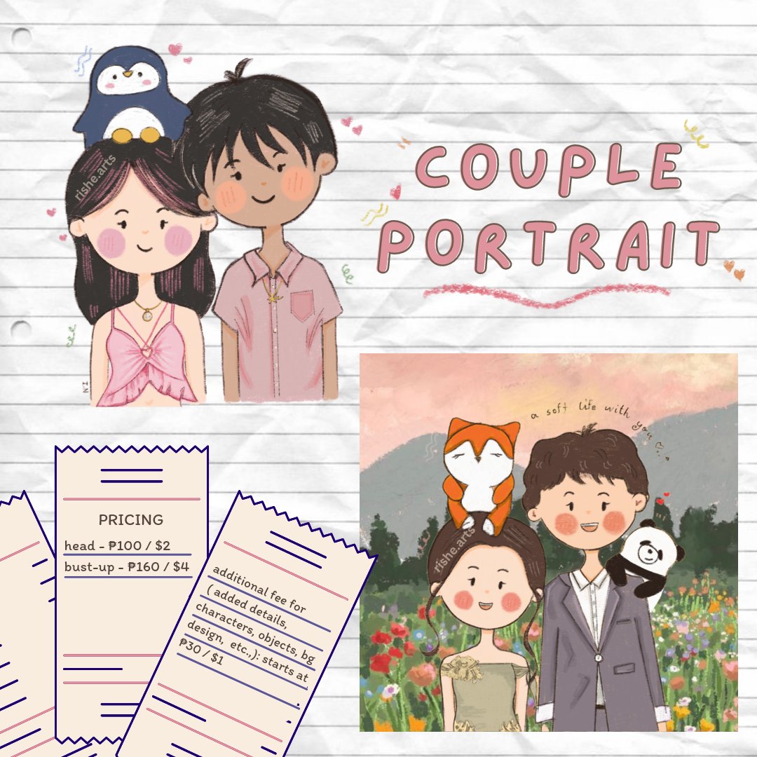 reeshearts_'s tweet photo. - ꒰ welcome to @reesheart_'s galore .ᐟ ꒱

hello, artsy people! my name is reesh, and i'm now open for art commissions. read my sheets below for more info ♡ #artph #arttwt https://t.co/WP4j3V8C0v