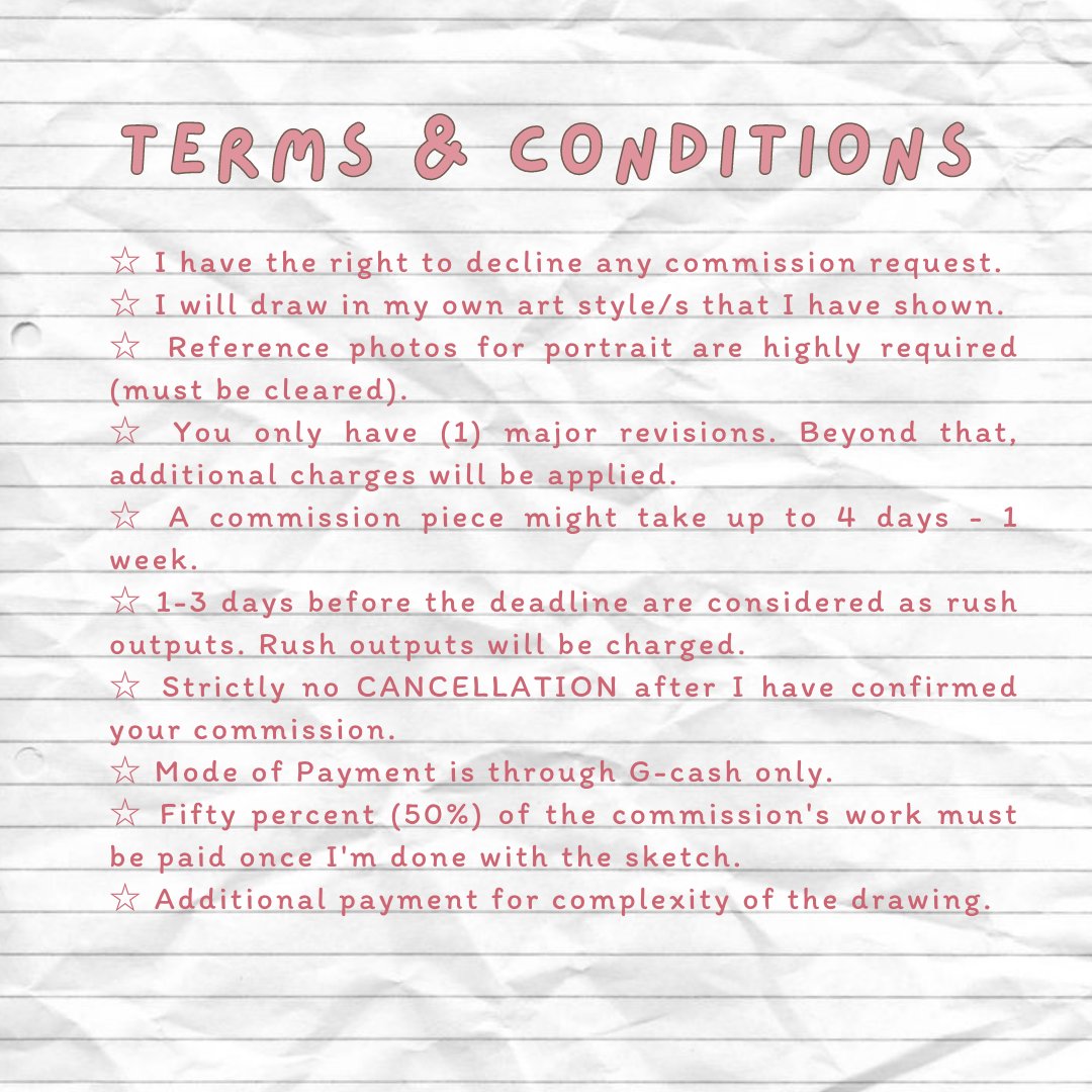 reeshearts_'s tweet photo. - ꒰ welcome to @reesheart_'s galore .ᐟ ꒱

hello, artsy people! my name is reesh, and i'm now open for art commissions. read my sheets below for more info ♡ #artph #arttwt https://t.co/WP4j3V8C0v