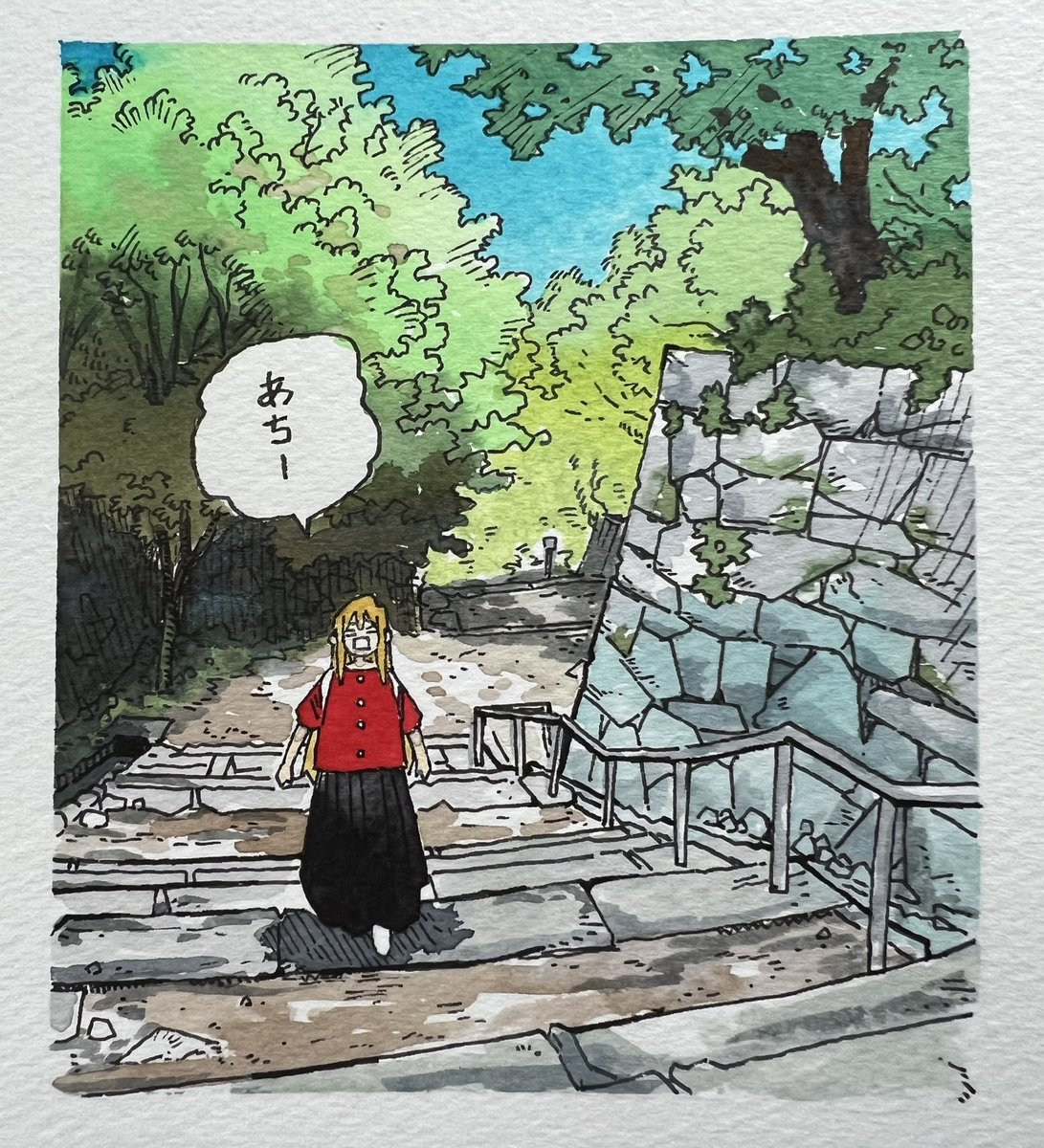 「」|吉田覚のイラスト