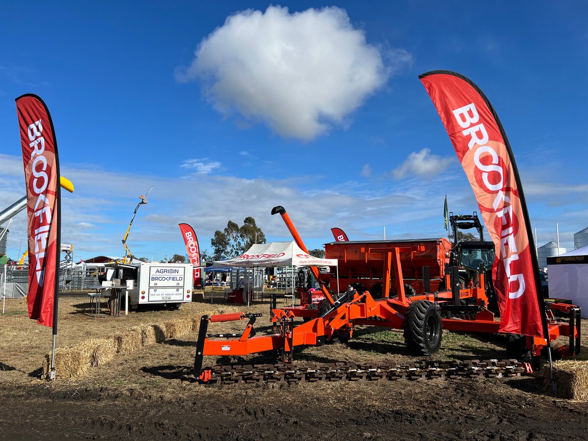 𝗙𝗶𝗲𝗹𝗱 𝗗𝗮𝘆 𝗦𝗲𝗮𝘀𝗼𝗻 c𝗼𝗺𝗶𝗻𝗴 𝘁𝗼 𝗮 𝗙𝗶𝗲𝗹𝗱 𝗗𝗮𝘆 𝗻𝗲𝗮𝗿 𝗬𝗢𝗨!
🌱22-24 Aug - AqQuip NSW.
🌱6-7 Sept - Newdegate Field Days WA.
🌱19-21 Sep - Henty Field Days NSW
Come and see, touch and check it out for yourself. 
#BROOKFIELD #FarmEquipment #AussieFarmers