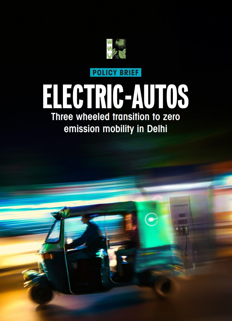 #Thread

This policy brief puts a special spotlight on the electric three wheelers to understand what is working and what is not after several years of experience.

<a href="/AnumitaRoychowd/">Anumita Roychowdhury</a> <a href="/09_sayan/">Sayan Roy</a> <a href="/shubhamsrvstvSH/">Shubham Srivastava</a> unpack three wheeled transition to zero emission mobility in Delhi.