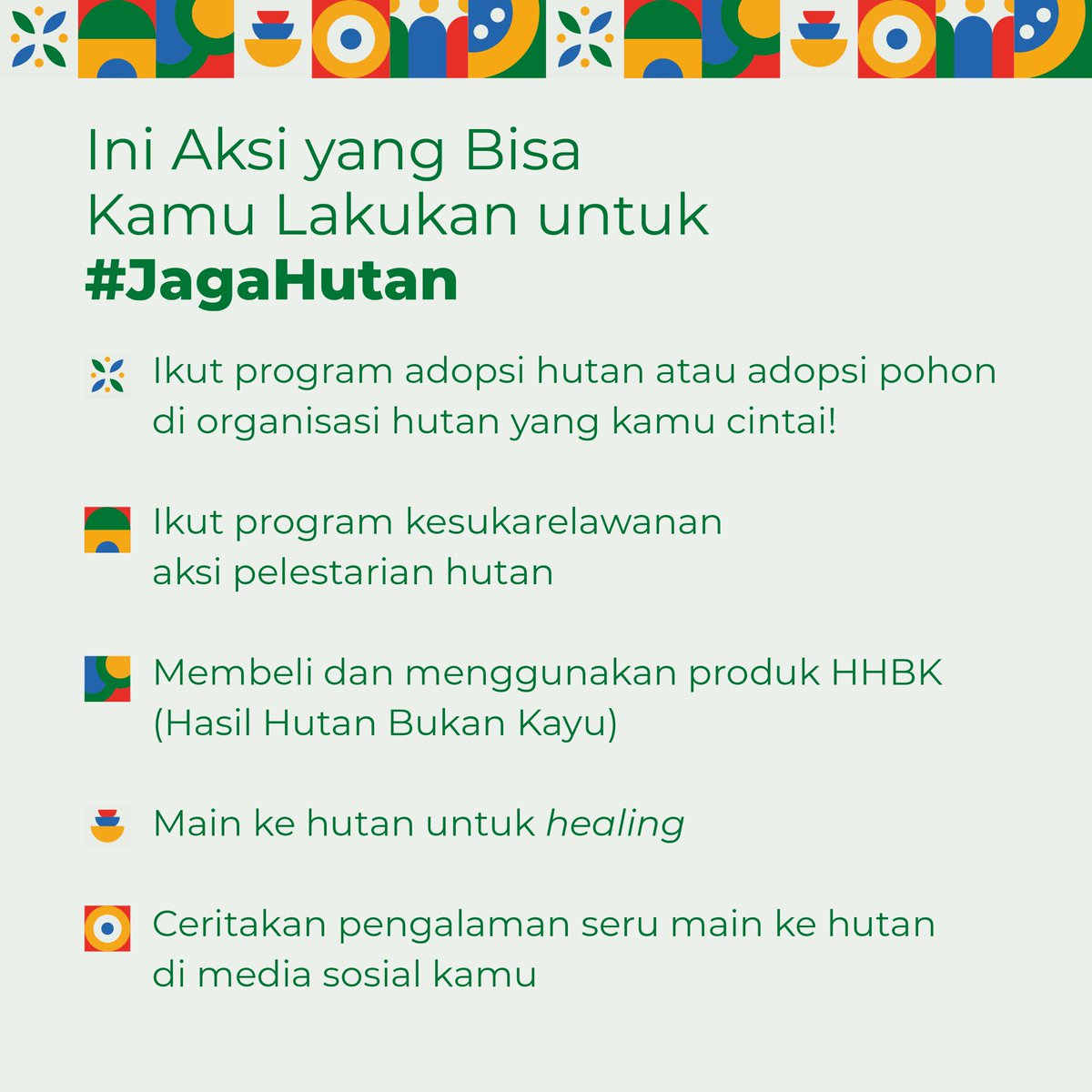 andrechris_id's tweet photo. Selamat Hari Hutan Indonesia, 7 Agustus 2023!

Hutan adalah salah satu solusi yang bisa menjawab ancaman perubahan iklim saat ini. Menjaga ekosistem dan tutupan hutan yang ada sama artinya dengan merawat kehidupan dan menjaga manusia dari krisis lingkungan dan bencana. https://t.co/31d2fzJyVF