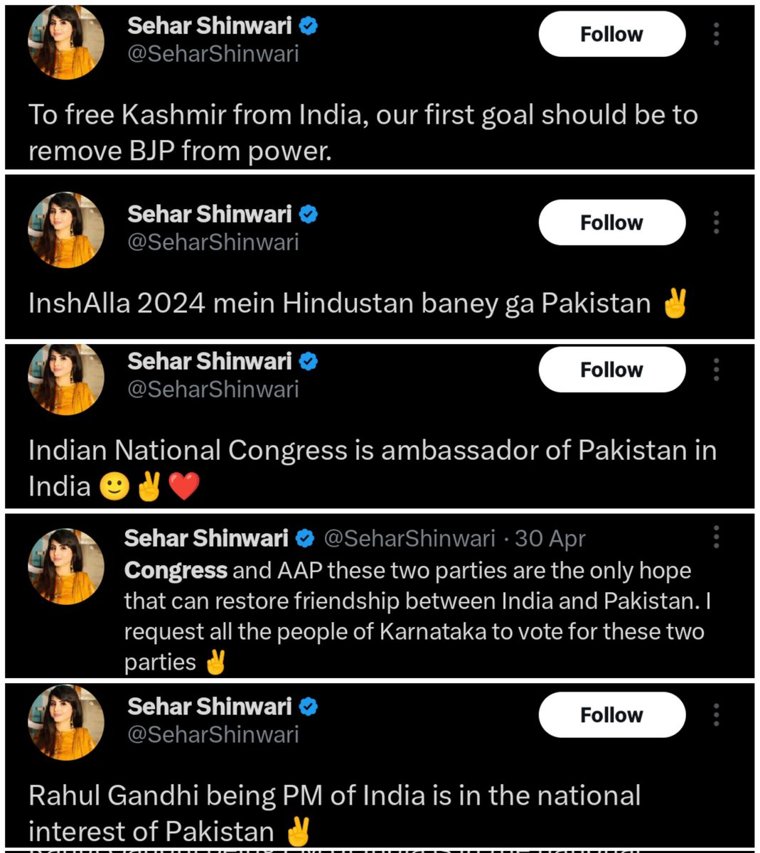 GareebHR's tweet photo. She is a Pakistani.... See her Tweets / X 

She knows very well that @INCIndia  @RahulGandhi  is the right party and person for Pakistan....

  I respect her because at least she is loyal to her country but some Indians are not loyal to India... https://t.co/oplHZUtqLZ