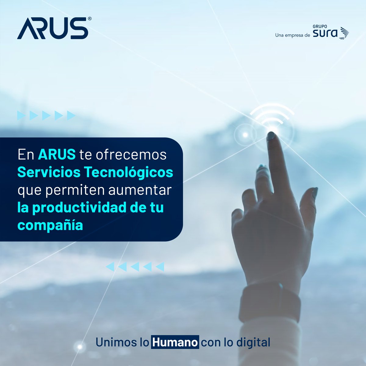 En #ARUS evolucionamos para seguir ofreciendo Servicios de Tecnología a las empresas que buscan transformarse. 💙 Conoce más en arus.com.co