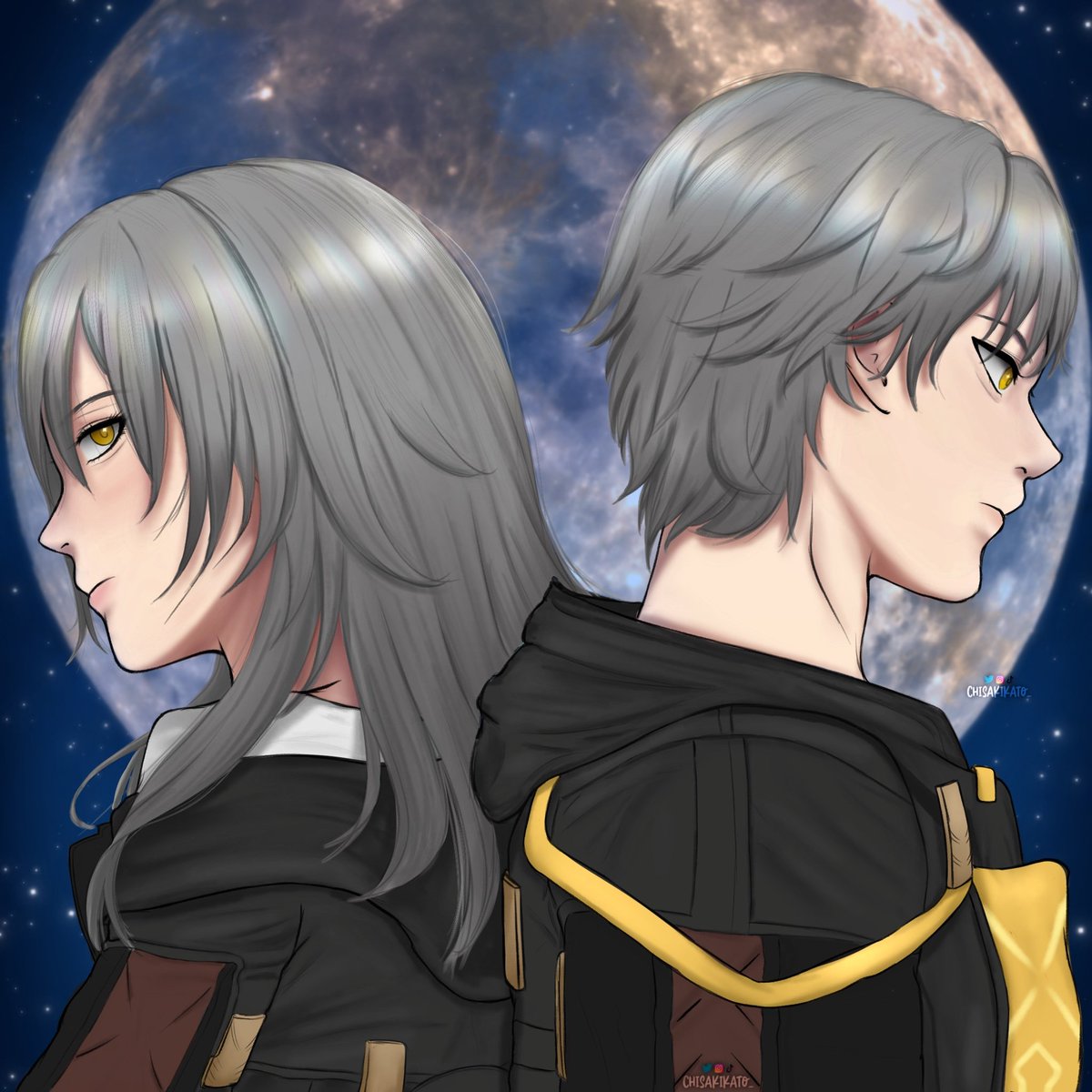 chisakikato_'s tweet photo. Stelle &amp; Caelus 

#HonkaiStarRail #honkaistarrailstelle #honkaistarrailcaelus #honkaistarrailfanart #AnimeArt #animeartist #procreateart #ArtistOnTwitter #artmoots https://t.co/SFO0BxKkl8