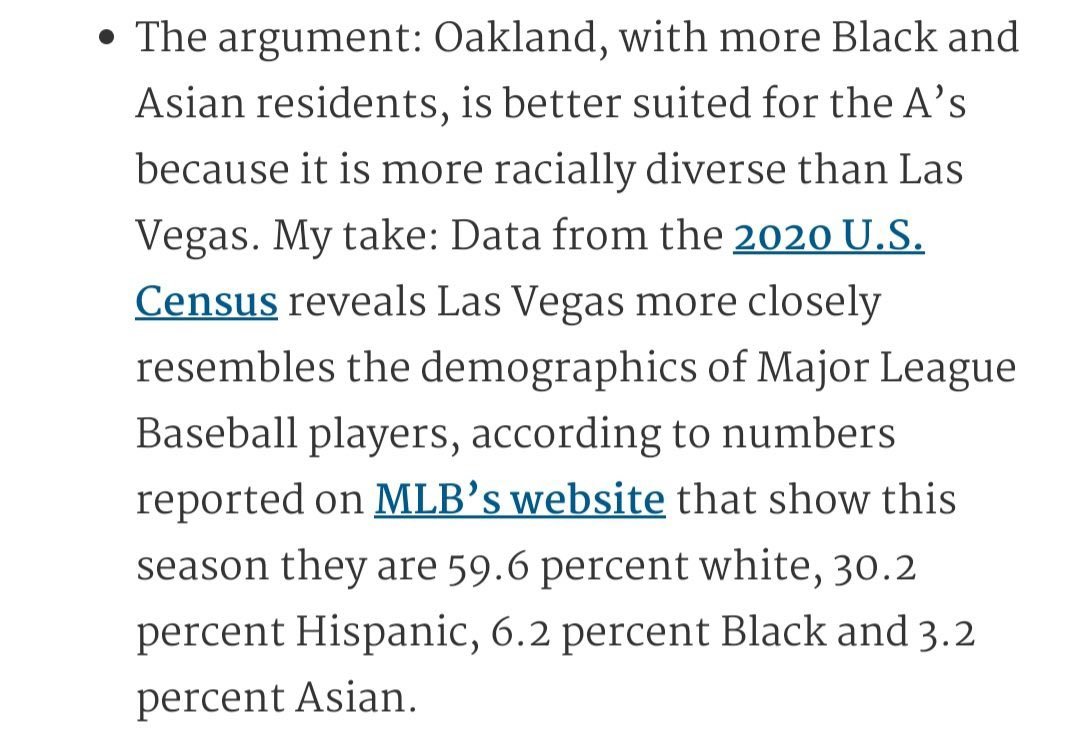 With supporters like these, who needs opposition?

Lines of arguments in this are oddly helpful to #StadiumScam opposition by highlighting that attendance is:
- Better w/o football in town
- Falls when stars are traded
- Oh, and this 'backhanded criticism' of Oakland's diversity: