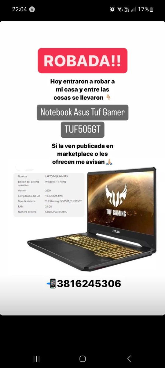 pelojruiz's tweet photo. Es la notebook de una amiga. Con información laboral importante. Compartan https://t.co/cgdZKp7NnO