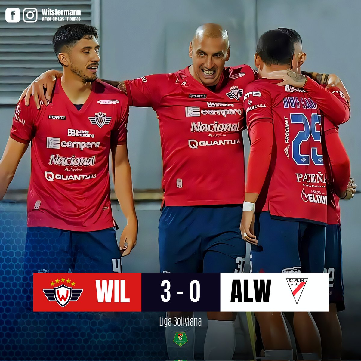 WTribunas's tweet photo. TREMENDA GOLEADA
Impecable partido dentro y fuera de la cancha, al equipo gracias por la entrega, al hincha felicidades, como siempre 100 puntos 

Vamos #Wilstermann porque al rojo lo salva su gente... https://t.co/xfWFKTr0O2