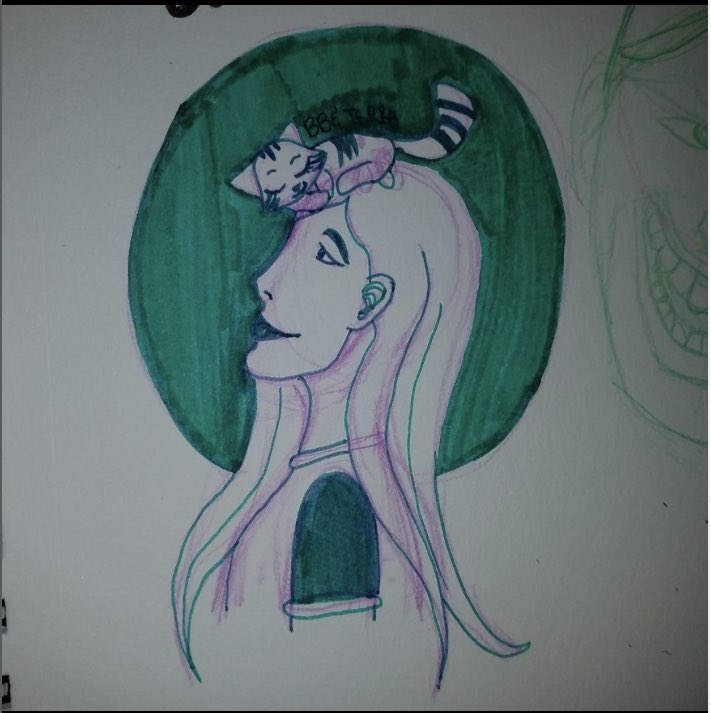 ArtyRaeArt's tweet photo. Iโm backkk ๐๐ hereโs this months redraw, Terra and cat Beast Boy ๐ฑ๐ป #redraw #teentitansfanart #bbterra https://t.co/zDJMubvOWC