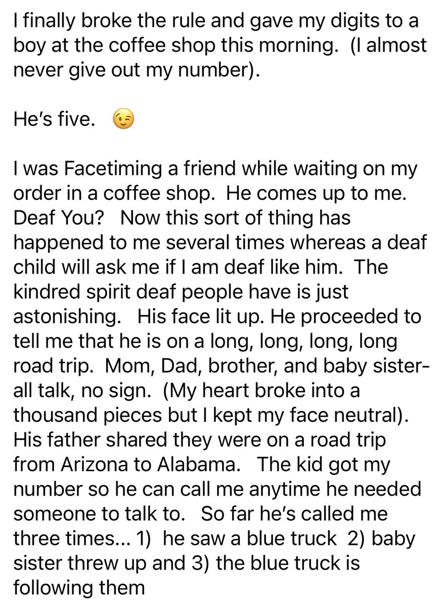 deaflibertarian's tweet photo. This happened on May 30, 2018. One of my favorite human encounters, ever. #deaflikeme https://t.co/uSt0o4jSGY