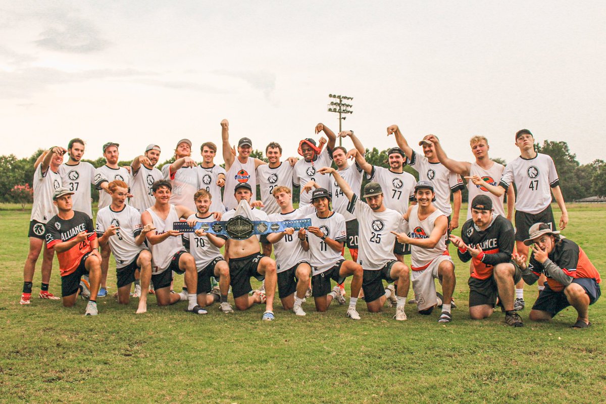 Alliance_Ulti's tweet photo. This weekend we went out to Trestlemania V hosted by @HoochUltimate and found ourselves competing for the tourney win once again! Weather cut us short from true victory, but we were still able to take home some sick hardware. See yall on 9/9 for the series in Decatur! GGs to all! https://t.co/L7wIY5SYmh