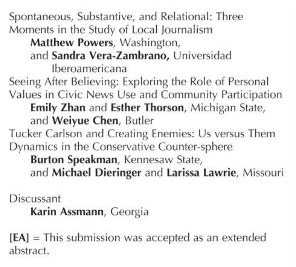 AEJMCComJIG's tweet photo. Day 1 of #aejmc23 begins tomorrow! Check out our 8:30 a.m. session in Liberty Salon I on redefining the scope, value, and influence of community journalism as well as our poster sessions at 12:30 p.m. in Independence Salons A-E! #comjig https://t.co/gmSD6c0pyn