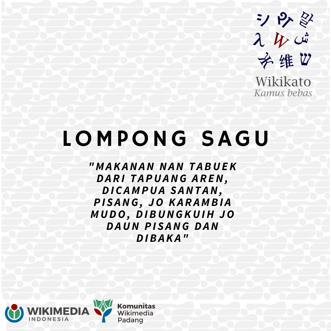 Wiki Minangkabau tweet media