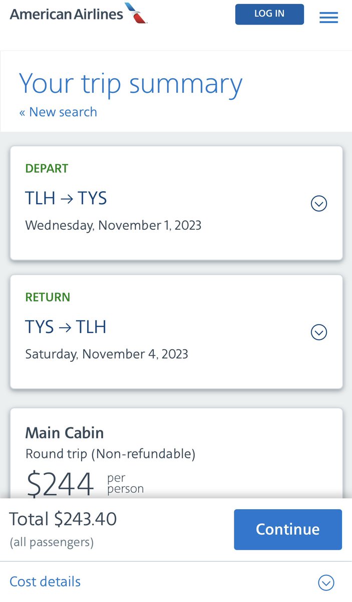 FareSkies's tweet photo. TLH to Knoxville as low as $243 RT with scattered dates in August-June with options from American &amp; Delta (basic economy options as low as $184).

Fans of Knoxville? Things to do as recs for those considering? https://t.co/te6yaBGhBJ