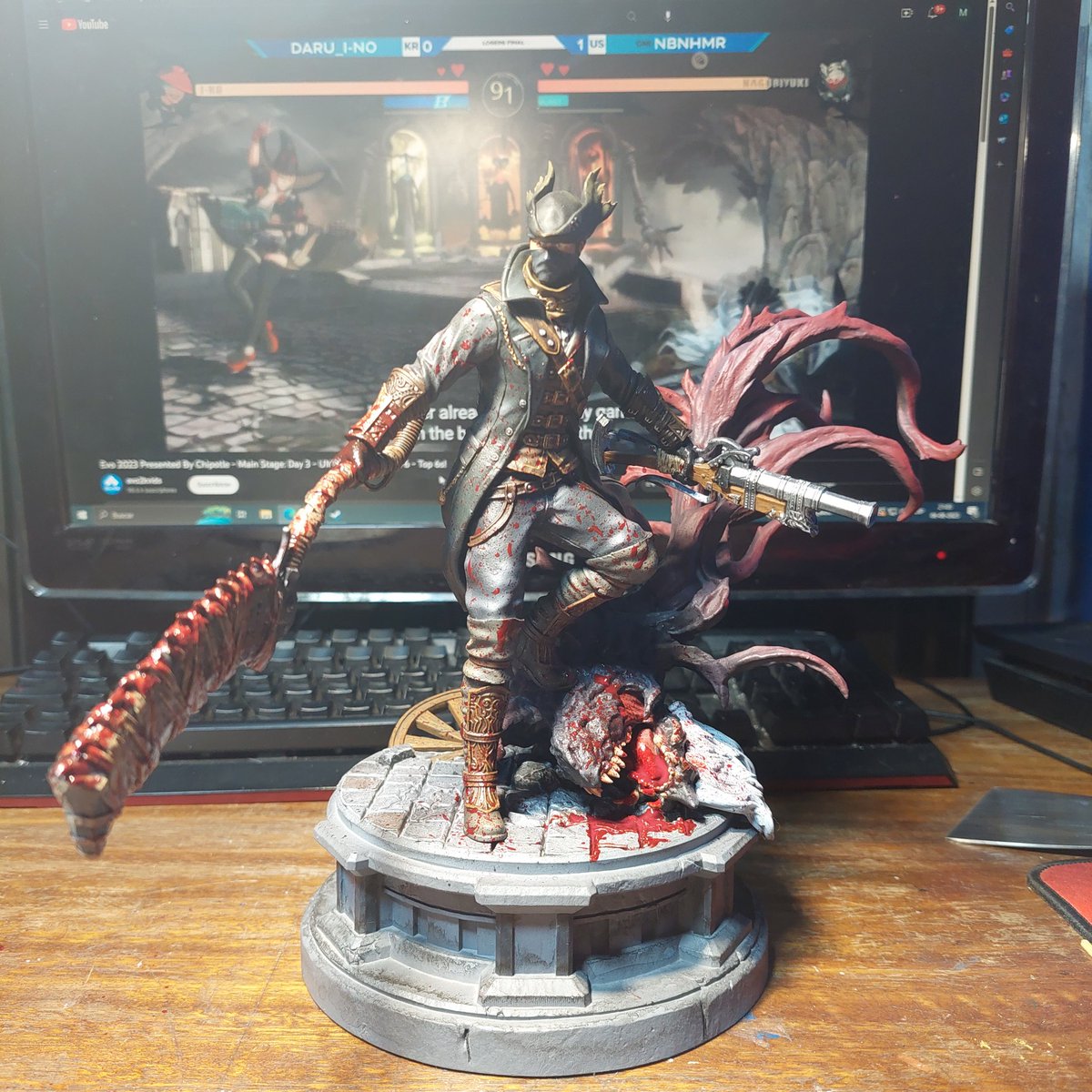 OkrimVP's tweet photo. Enough trembling in your boots. A hunter must hunt.

The Hunter from #bloodborne 
Model by @NomnomFigures
#3dprint https://t.co/UwiNyiBRfe