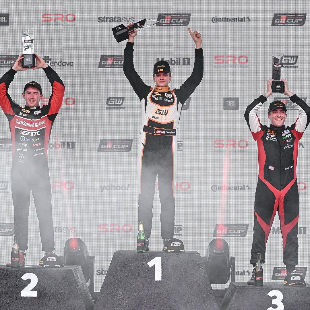 Congratulations <a href="/aidanyoderacing/">Aidan Yoder</a> on your P3 finish <a href="/MusicCityGP/">Borchetta Bourbon Music City Grand Prix</a> <a href="/officialgrcup/">GR Cup</a> 👊🏻