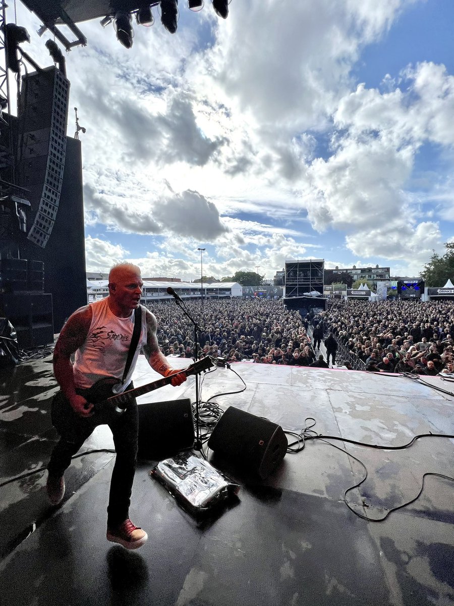 striking13la's tweet photo. @billybiohazard repping a Striking 13 shirt while @biohazarddfl is on their Europe tour in front of huge crowds!! Our Producer and homie representing us, this is so cool!!🤘🤘💯💯🔥🔥 https://t.co/U7kswdOksY