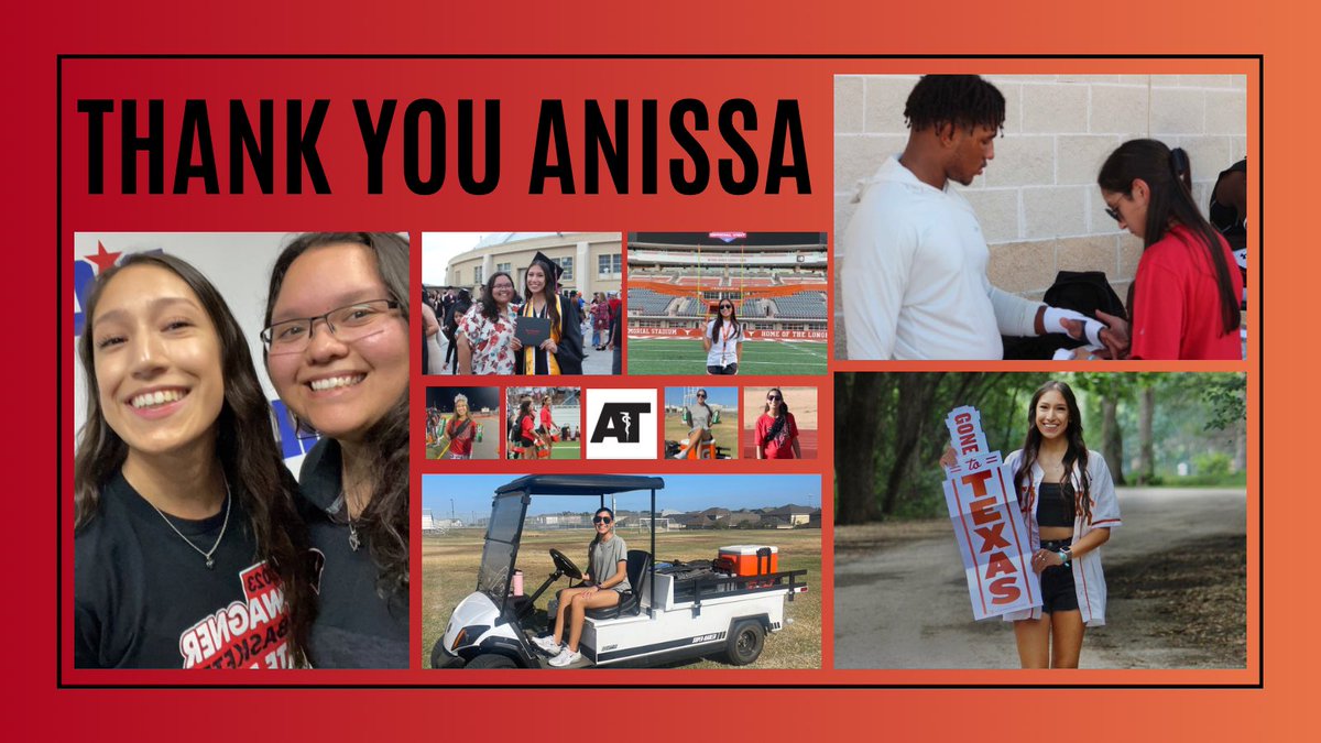 Huge shoutout to our recent grad who took time out of her summer to come help out with week 1 of football!! We’re gonna miss you!! Good luck at UT!! 🤘🏽🧡