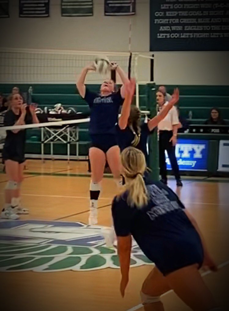 We are so happy for you and your new team <a href="/BrynlynnG2025/">Brynlynn Gray</a> 
Keep working hard and using your talents to honor Him!
Proverbs 31:25💙 #setterlife #ases