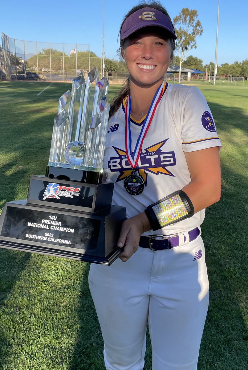 CoachOAllZones's tweet photo. Congratulations to Emily Needham (2026 - Birmingham Thunderbolts Thompson) on winning the 14u Premier PGF National Championship in California. Well done Emily and team!! @emilyneedham26
#rewardsbasedtraining
#keepspinningit https://t.co/Ui7pfxM4GU