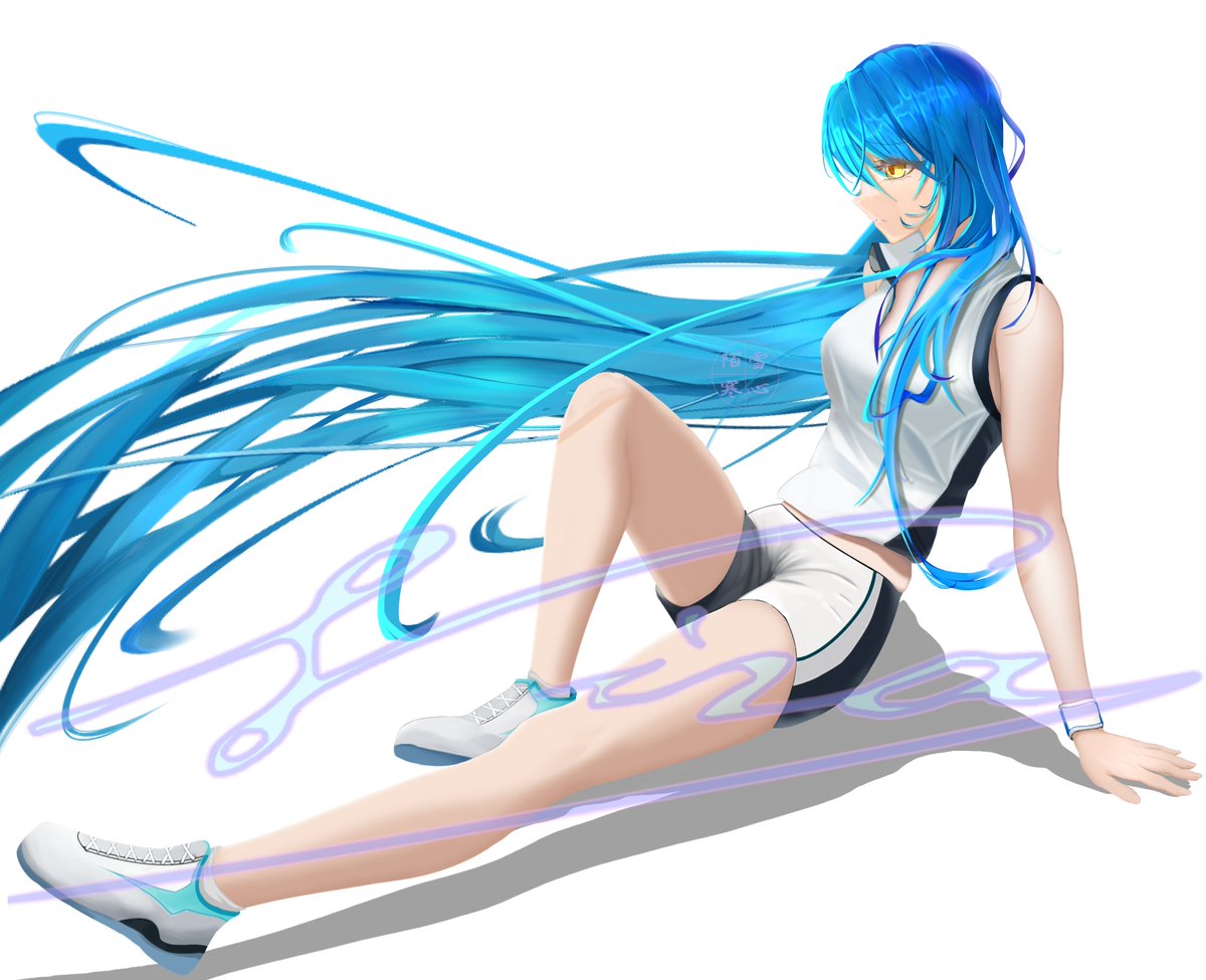 Nira_LC's tweet photo. #绘画 #板绘 #美少女 #运动装 
色块起稿感觉一块一块画出来都挺好，拼在一起很怪 https://t.co/pbDbQTtr83