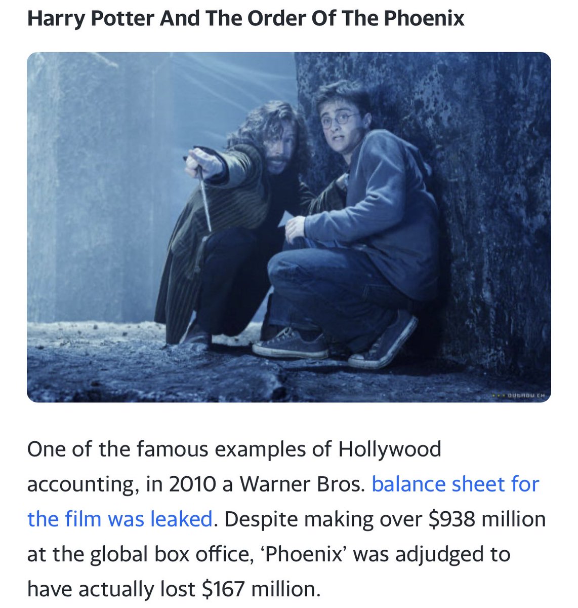 LucasBrownEyes's tweet photo. So, to all those who just implicitly trust studios about how much money they’re making, here are some movies that studios have claimed LOST MONEY:
—Harry Potter 5
—Alien
—Batman
—Star Wars Return of the Jedi https://t.co/6r9CnxNraL