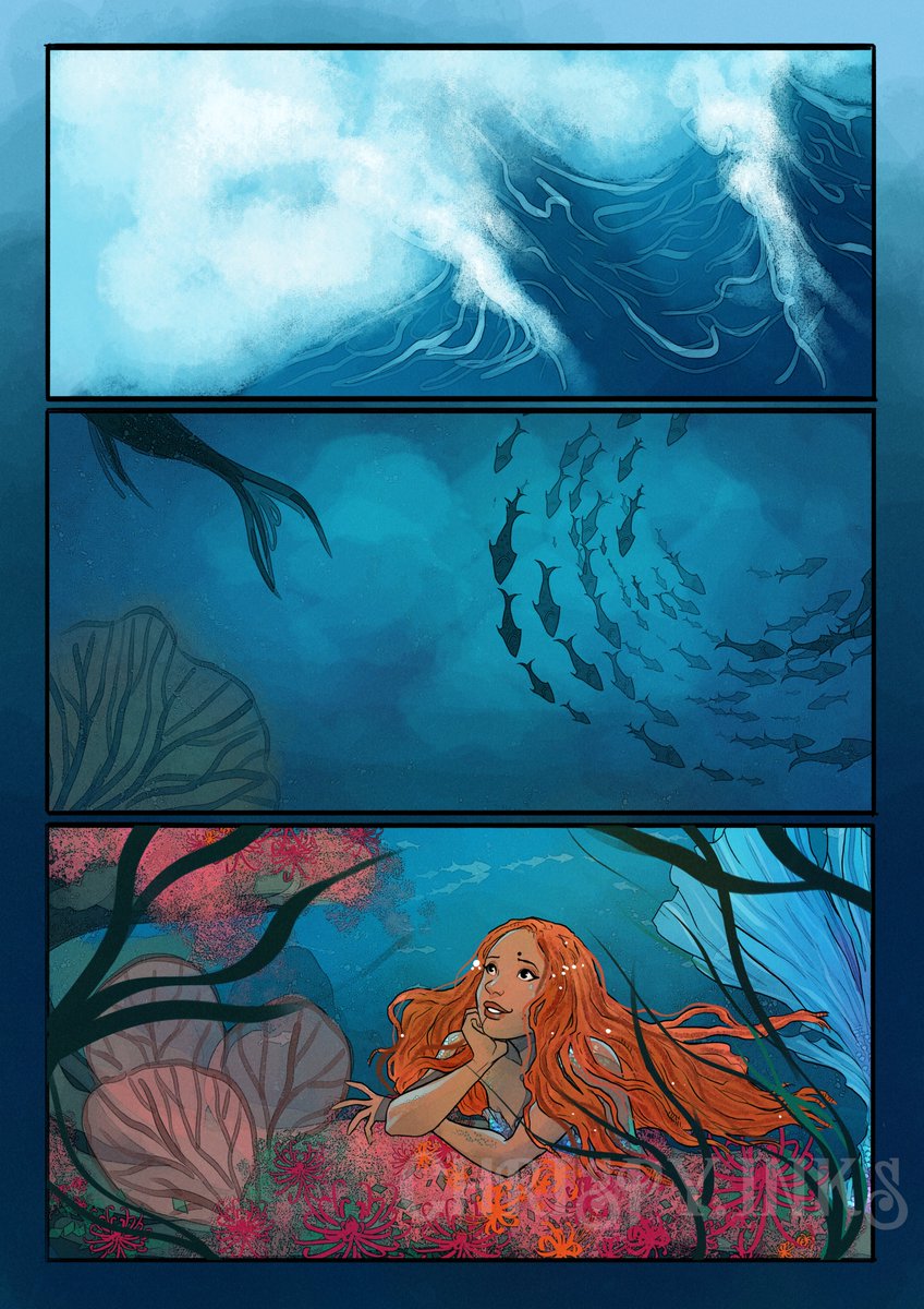 ChrisPDraws's tweet photo. I've been thinking about doing a #liveactionlittlemermaid comic set before the film - what do peeps think?
#thelittlemermaid #ariel #liveactionariel #hallebailey #fanart #fancomic #underthesea #partofthatworld #mermaid #wip #preview https://t.co/M6IB34oURH