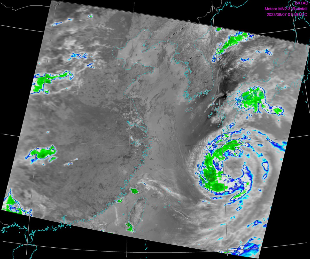Meteor-M N2-3 01:20z over Taiwan, IR_rainfall enhancement.