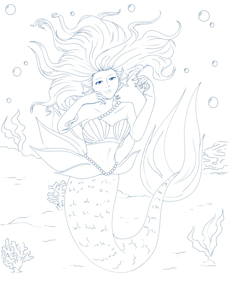 lynearart's tweet photo. Mermaid #ArtChallenge #FilipinoArtist #AustralianArtist #ArtistOnTwitter @MediBangPaint_e @ArtMutuals @Medibangcom @artfolapp https://t.co/70bhCHkUws
