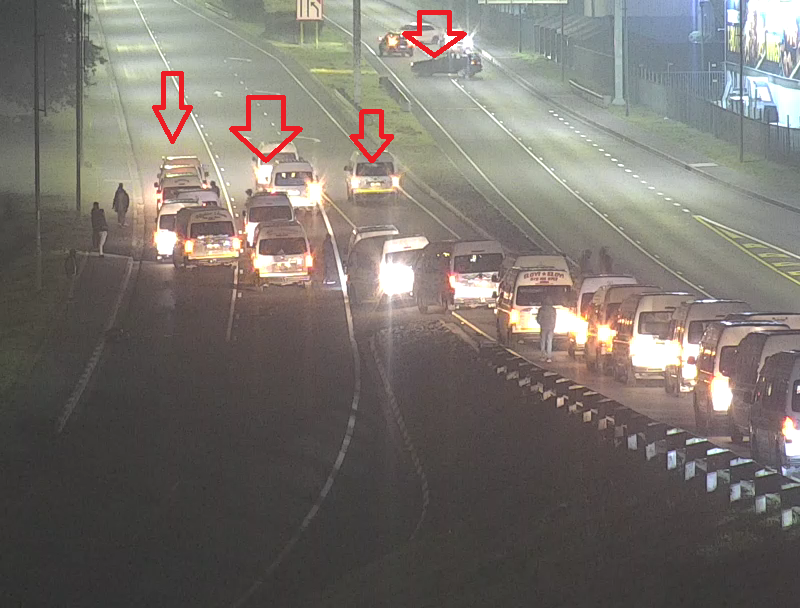 CapeTownFreeway's tweet photo. Update: Road Closure due to #Protest_Action: Airport Approach Road, all lanes closed, use alternative route. #SpeedKillsFacts https://t.co/ZWOnTqSXpo