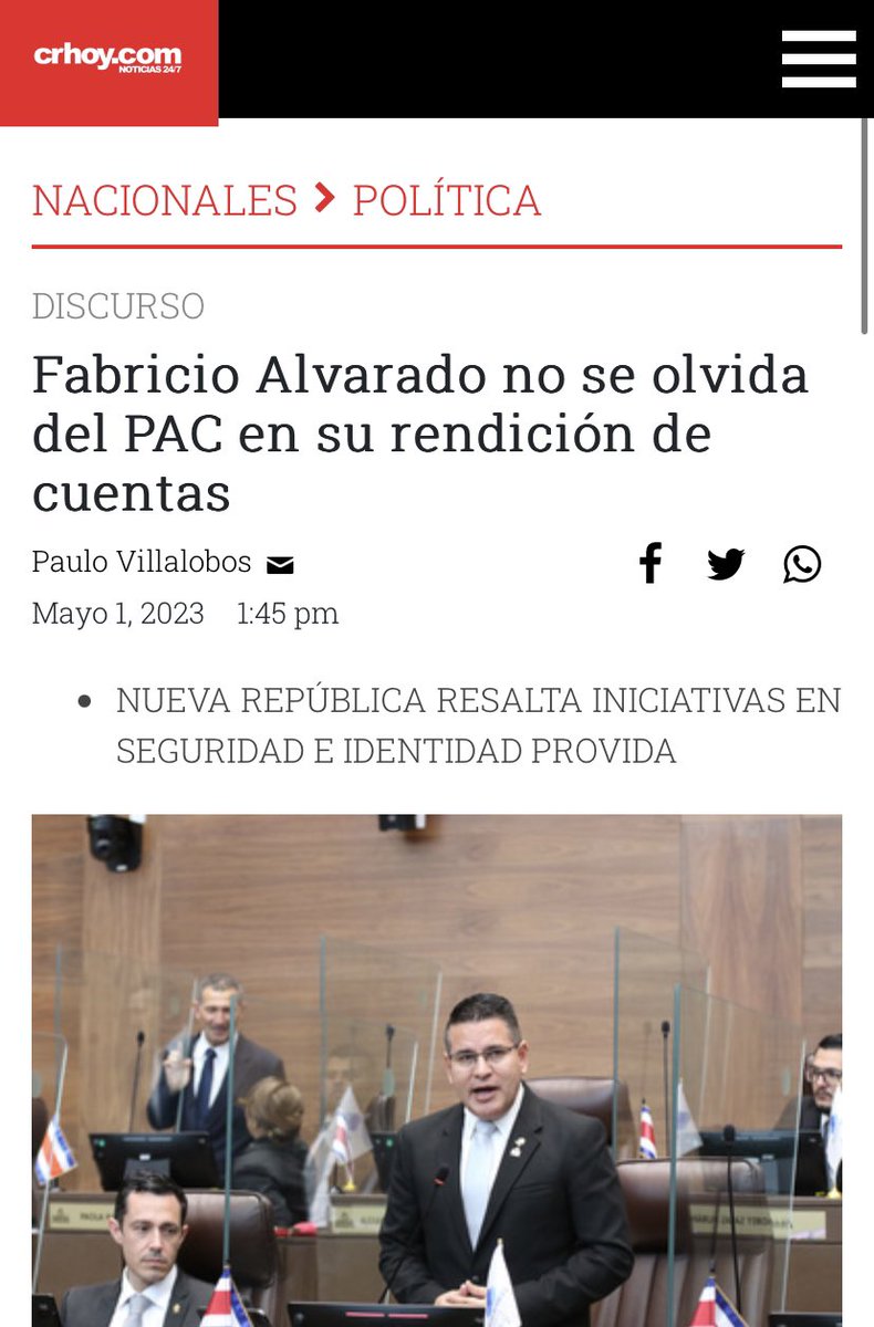 Pues para “no existir” nos dedicás mucho tiempo, <a href="/FabriAlvarado7/">Fabricio Alvarado</a>. 🫢

Sabemos que te incomoda, pero nuestro país avanza. Y avanzar no incluye proyectos de ley de la era de las cavernas como el suyo y <a href="/SoyDavidSegura/">David Segura</a>.