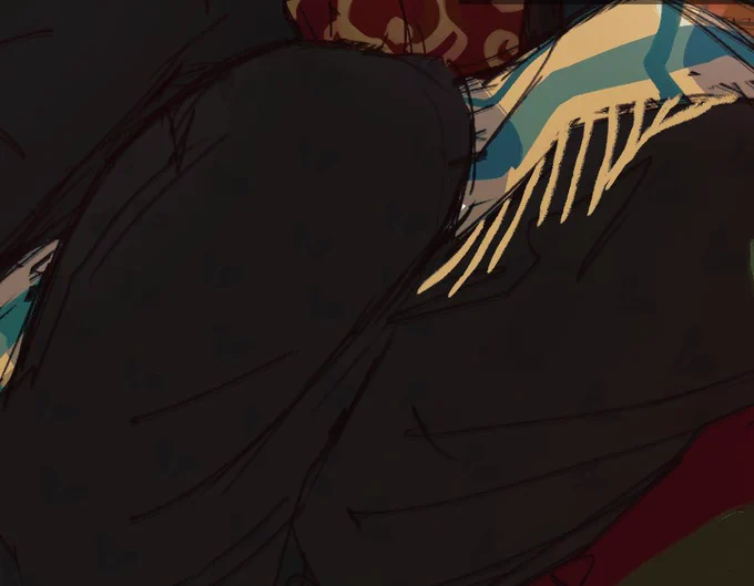 there's broken hearts on his pants btw , ,