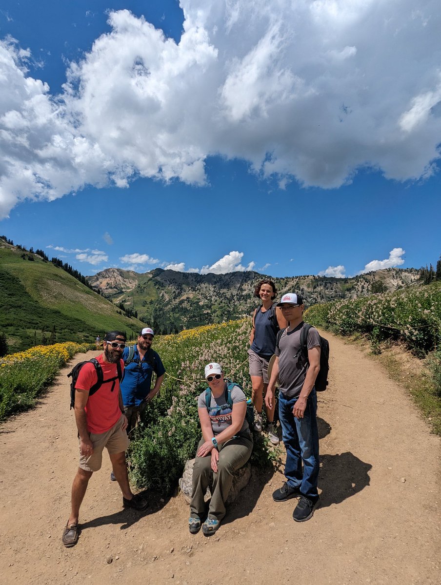ChrisStantis's tweet photo. On our day off, we went up the Wasatch to hike in the mountain meadows! #SPATIAL23 https://t.co/hxfKJNTlUO