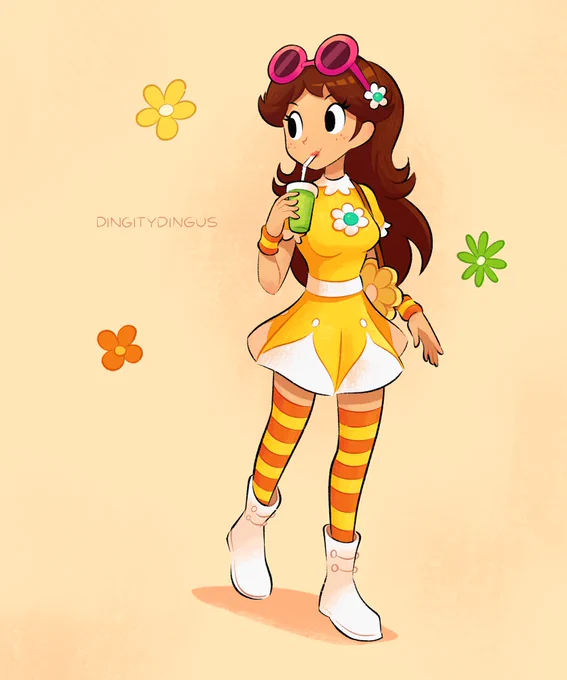Sunny Daisy   #Daisy #Nintendo #Fanart