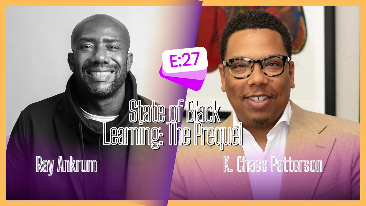 Tomorrow 8/7 @ 8 pm, Tap in on X <a href="/Mr_Ankrum/">Ray Ankrum, Sr. Ed.D Ω 🐶</a>. I'm chopping it up w/ my guy K. Chase Patterson. We're talking #stateofblacklearning. cc: <a href="/EdupuristPod/">TheEdupurist</a>