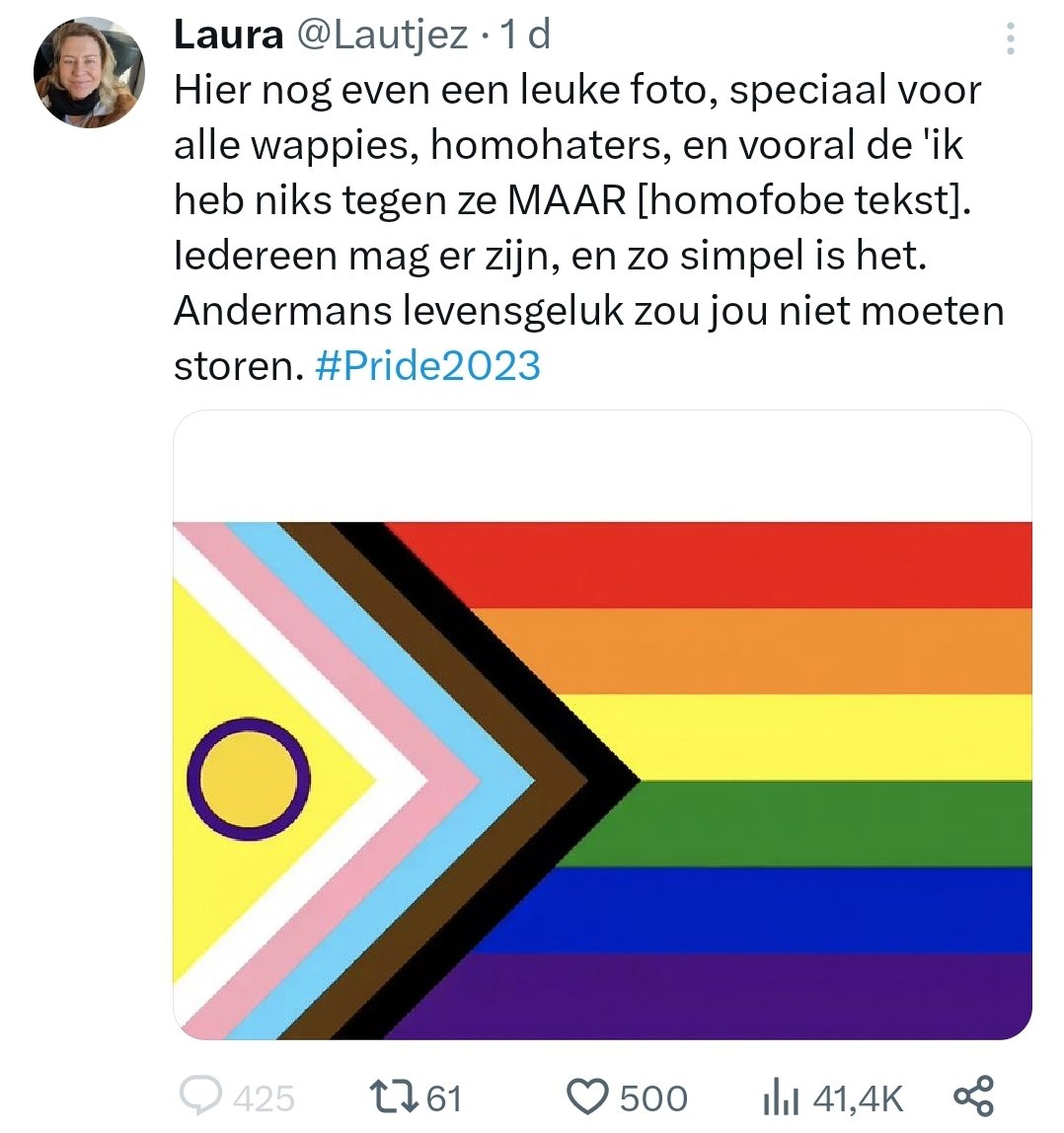 Pizza_en_wijn's tweet photo. Maar @lautjez zet wel de reactiemogelijkheid uit, want kritiek op het gendergedram is natuurlijk direct homohaat volgens haar inclusieve breintje..🤡🤡
Ik mis trouwens de kleur voor blanke hetero's in die vlag.
#inclusiviteit #niemandbuitensluiten #Pride2023 #gendergedram #LHBTIQ https://t.co/ia8hXjcuPe