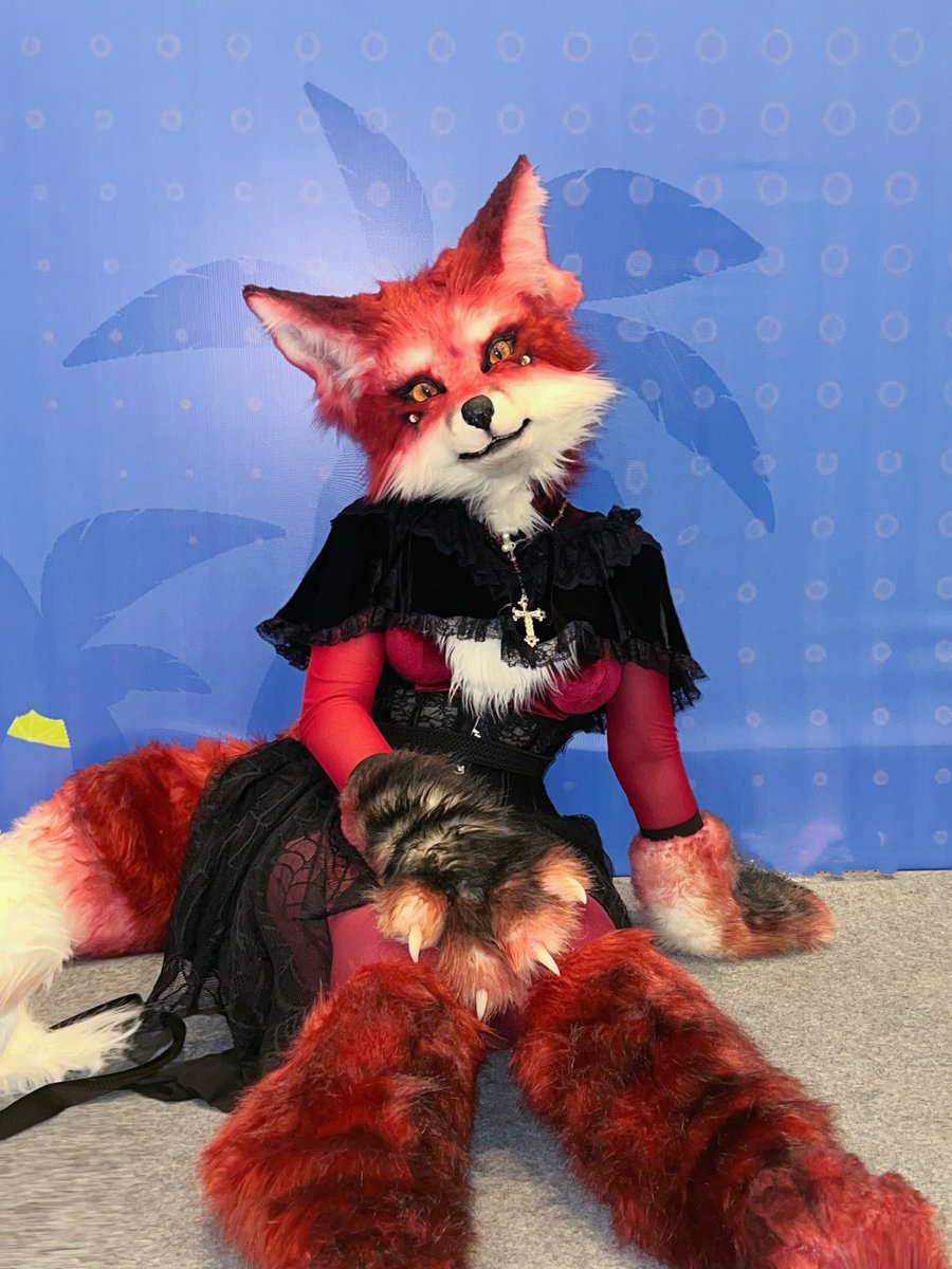 FoxRubymoon's tweet photo. Kiss me or not？😽
#FursuitEveryday #fursuit #fursuitmaker #furry #fursuiter https://t.co/n0FqolzrHz
