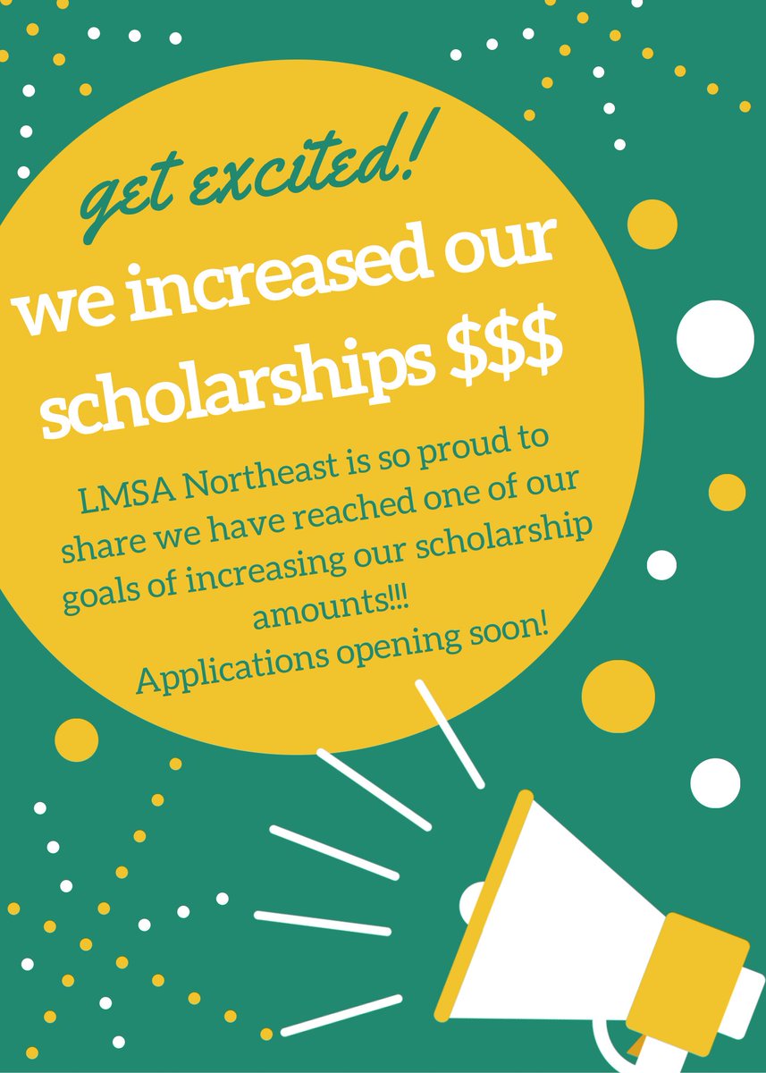 We’re so excited to share we’ve accomplished a goal we set last year: increasing scholarship amounts! We’re still finalizing our scholarships so stay tuned to our pages and website for more details to come! We hope you consider applying!