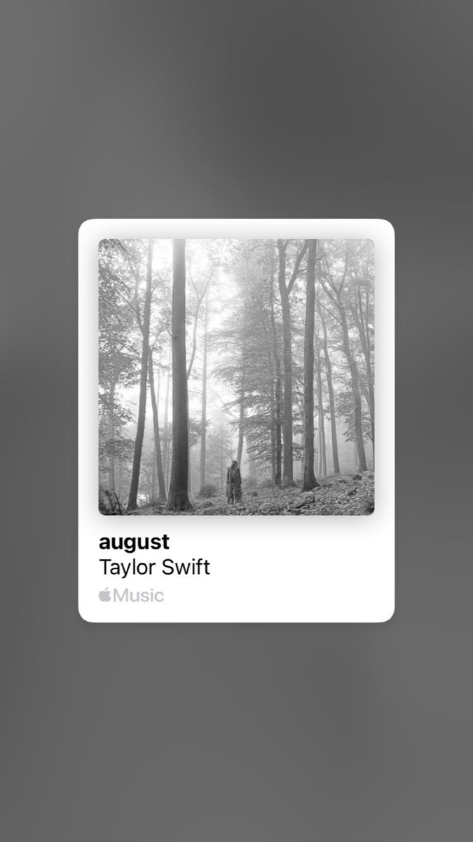 trechoswift's tweet image. hoje é august seven 🩶