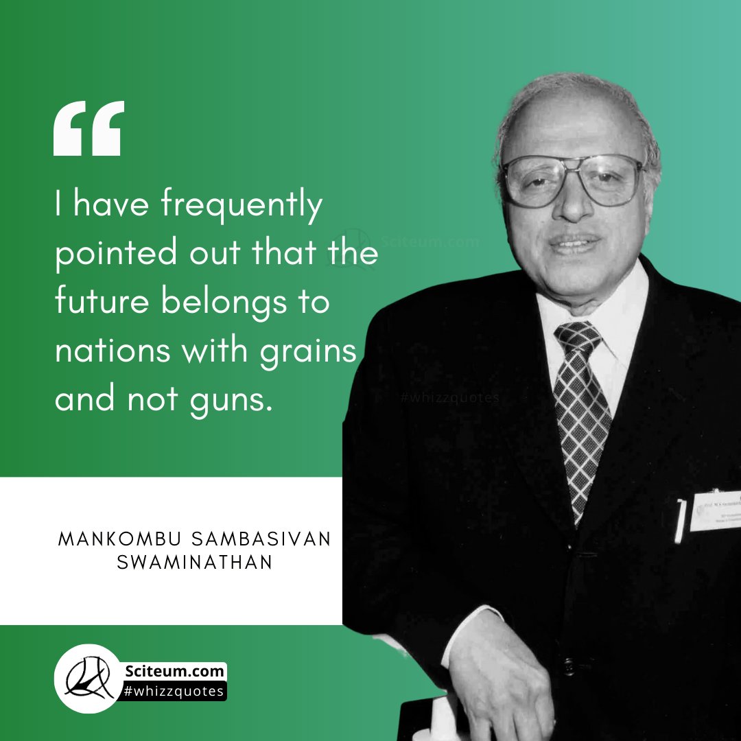 sciteum's tweet photo. Born #onthisday (Aug 7)  1925, Dr M.S Swaminathan is an Indian agricultural scientist and plant geneticist who is a world leader of the green revolution. @UNEP has called him 'the Father of Economic Ecology.'

Happy B'day, Dr MS Swaminathan

@mssrf @icarindia https://t.co/jUCey9oc7s