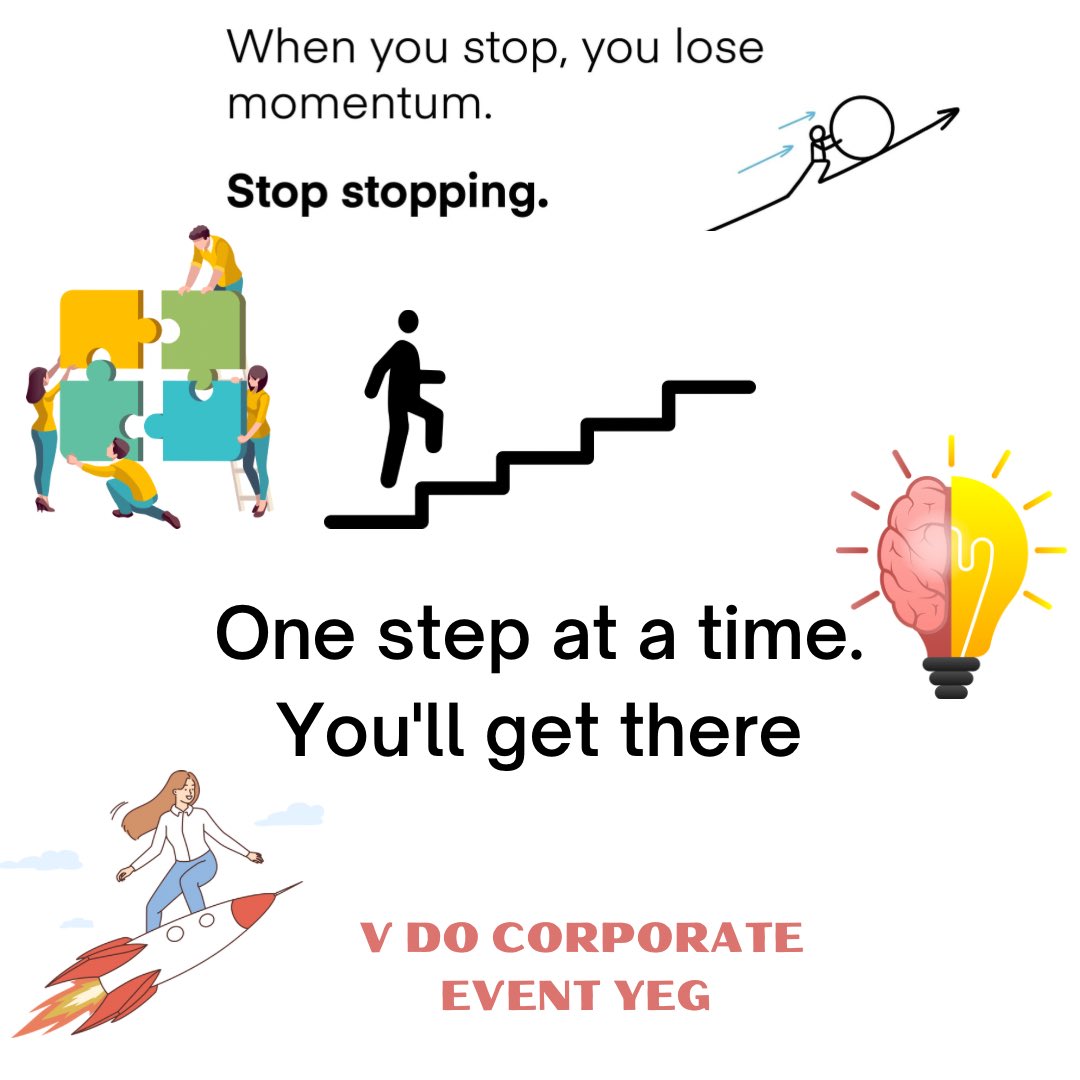 Embrace the journey, one step at a time, towards success with V do corporate events YEG 🌟✨ Dive into endless possibilities and let's create magic together 🚀💫 #EventPlanning #CorporateEvents #YEG"