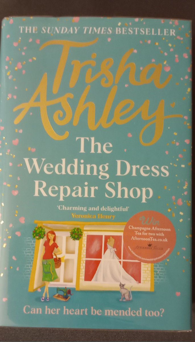 curlytopsmac's tweet image. #LancsReads2023 from the library read &quot;The Wedding Dress Repair Shop&quot; by @trishaashley