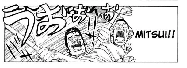 Aah, Micchan... I like the dude. I was like his this during the final match too. 