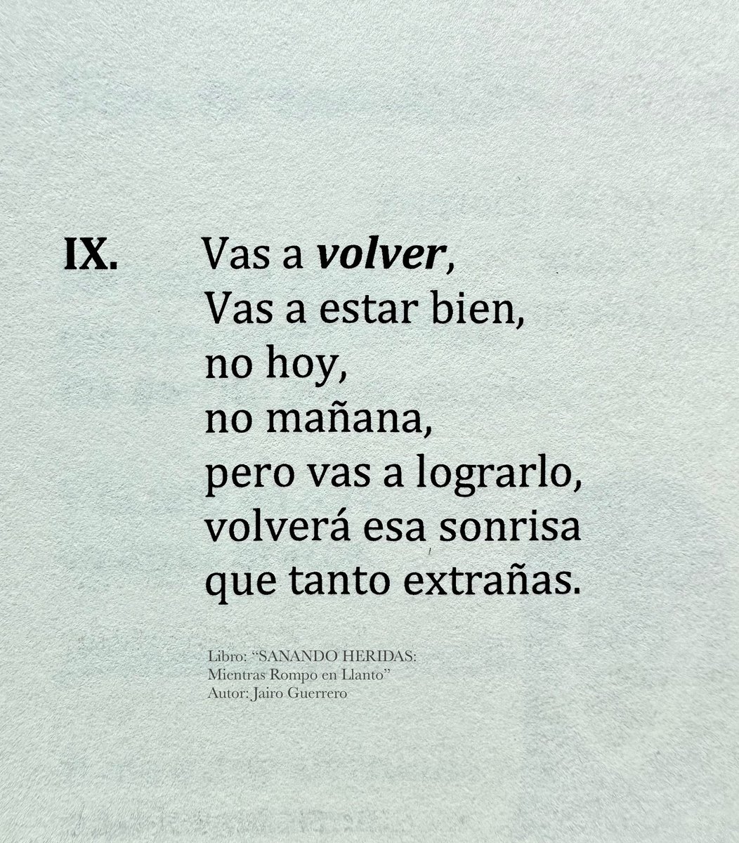 JaiiWriter's tweet photo. Libro: “Sanando Heridas: Mientras Rompo en Llanto” 📓 https://t.co/3q9Tsd4LN9